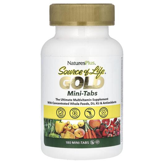 Основне фото товара Source of Life Gold Mini-Tabs The Ultimate, Мультивітаміни, 180 т