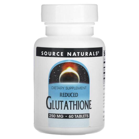 Основне фото товара Reduced Glutathione 250 mg, L-Глутатіон, 60 таблеток