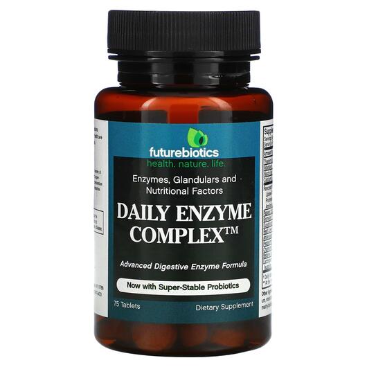 Основне фото товара Daily Enzyme Complex, Травні Ферменти, 75 таблеток