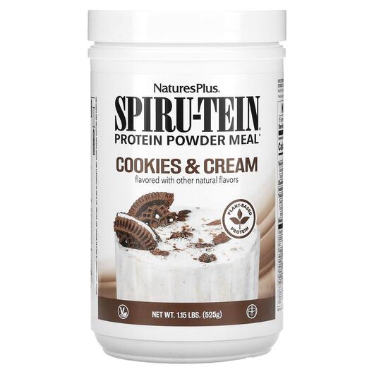 Основне фото товара Spiru-Tein Protein Powder Meal Cookies & Cream, Протеїн, 525 