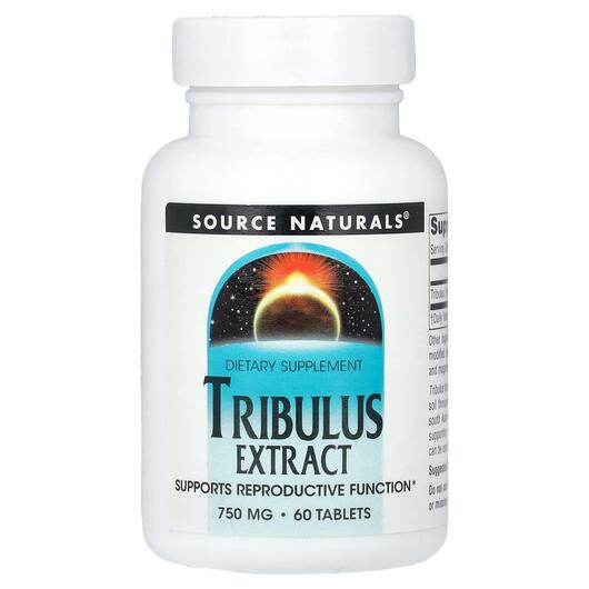 Основне фото товара Source Naturals, Tribulus 750 mg 60, Трибулус 750 мг, 60 таблеток