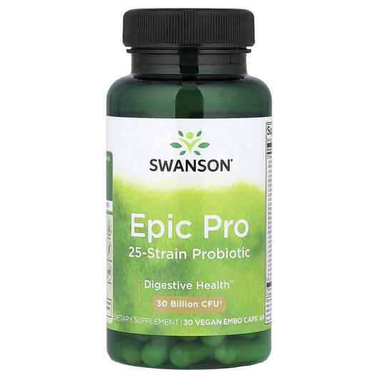 Основне фото товара Swanson, Epic Pro, Пробіотики, 30 капсул