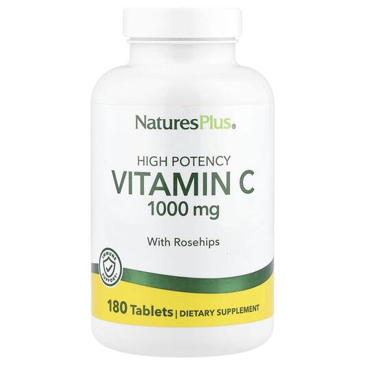 Основне фото товара Vitamin C 1000 mg 180, Вітамін С 1000 мг, 180 таблеток