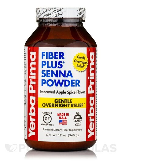 Основне фото товара Fiber Plus Senna Powder Apple Spice Flavor, Клітковина, 340 г