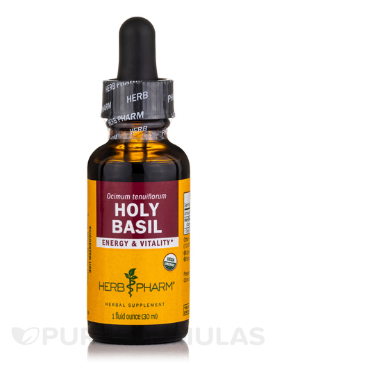 Основне фото товара Herb Pharm, Holy Basil, Базилік, 30 мл
