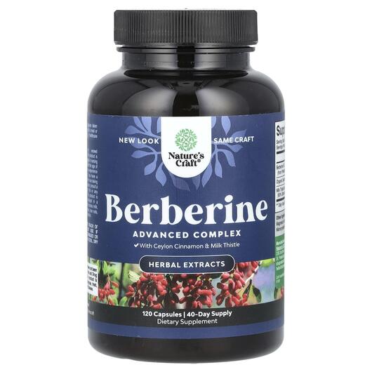 Основне фото товара Nature's Craft, Berberine, Берберин, 120 капсул