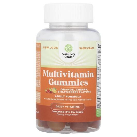 Основне фото товара Multivitamin Gummies Orange Cherry Strawberry, Мультивітаміни, 30