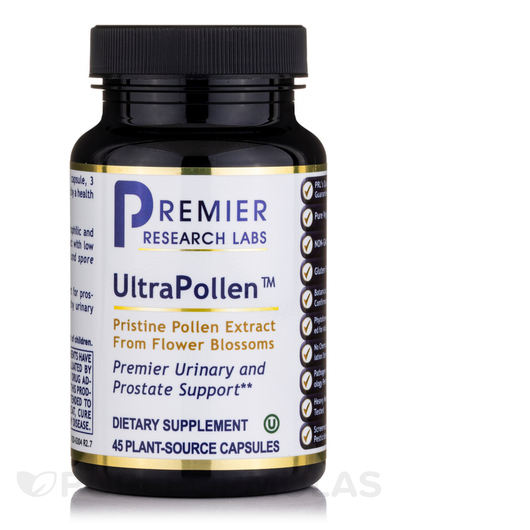Основне фото товара Premier Research Labs, UltraPollen, Бджолиний пилок, 45 капсул