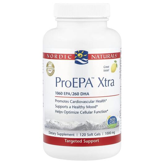 Основне фото товара Nordic Naturals, ProEPA Xtra, Омега 3, 120 капсул