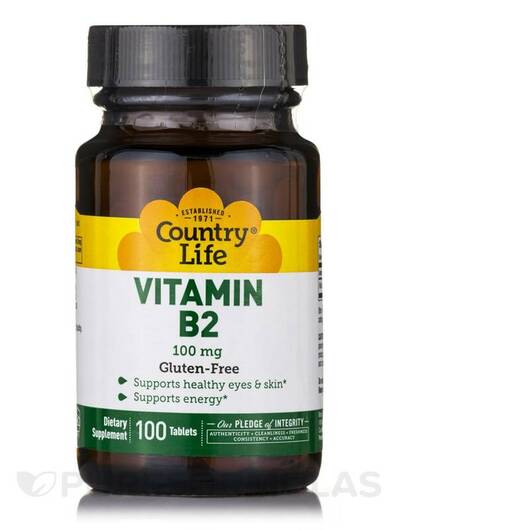 Основне фото товара Vitamin B2 100 mg, Вітамін В2 Рибофлавін, 100 таблеток