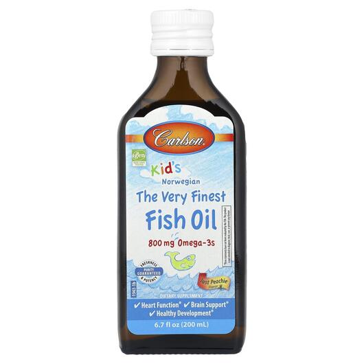 Основне фото товара The Very Finest Fish Oil Kids, Риб'ячий жир Омега-3, 200 мл