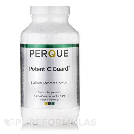 Основне фото товара Perque, Potent C Guard Powder, Вітамін C, 454 г