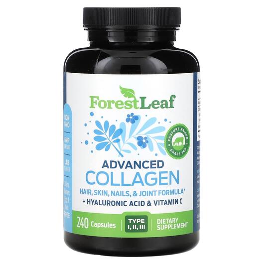 Основне фото товара Forest Leaf, Advanced Collagen, Колаген, 240 капсул