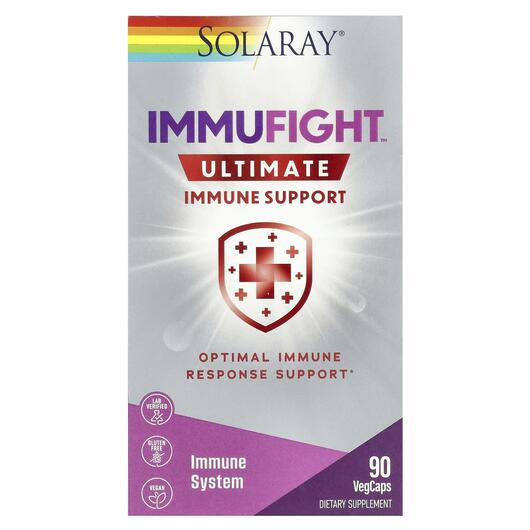 Основне фото товара Solaray, ImmuFight Ultimate, Підтримка імунітету, 90 капсул