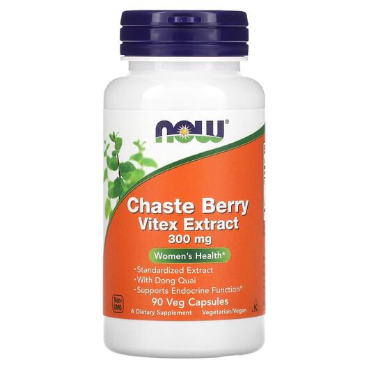 Основне фото товара Chaste Berry Vitex Extract 300, Авраамове дерево 300 мг, 90 капсу