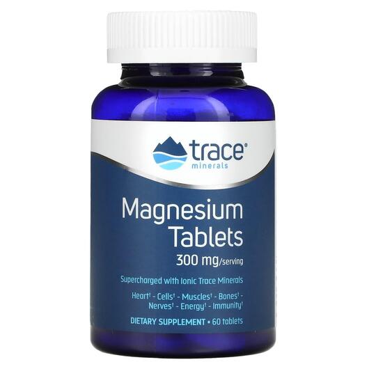 Основне фото товара Trace, Magnesium 300 mg, Магній, 60 таблеток