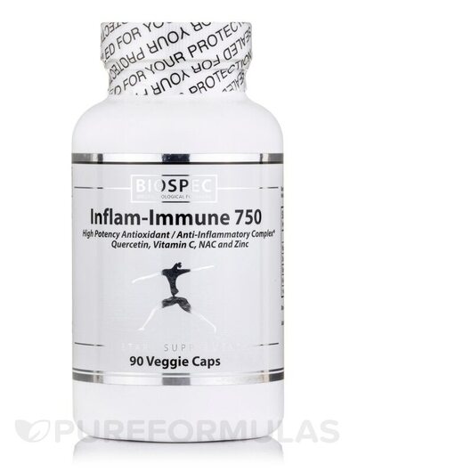 Основне фото товара BioSpec, Inflam-Immune 750, Підтримка запалення, 90 капсул