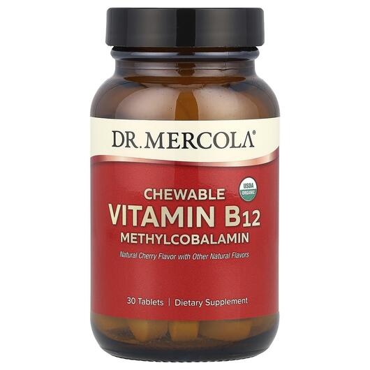 Основне фото товара Chewable Vitamin B12, B12 Метилкобаламін, 30 таблеток
