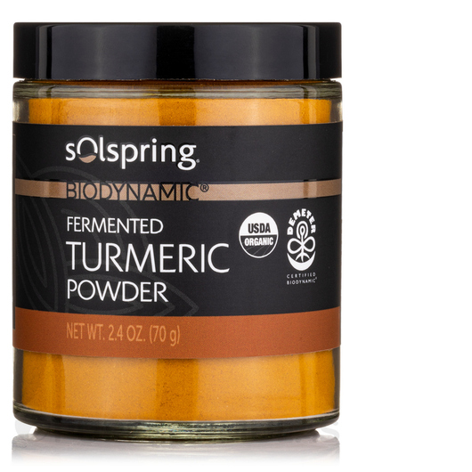 Основне фото товара Solspring Biodynamic Organic Fermented Turmeric Powder, Куркумін,