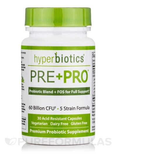 Основне фото товара PRE+PRO: Advanced Strength, Пребіотики, 30 Acid Resistant Capsule