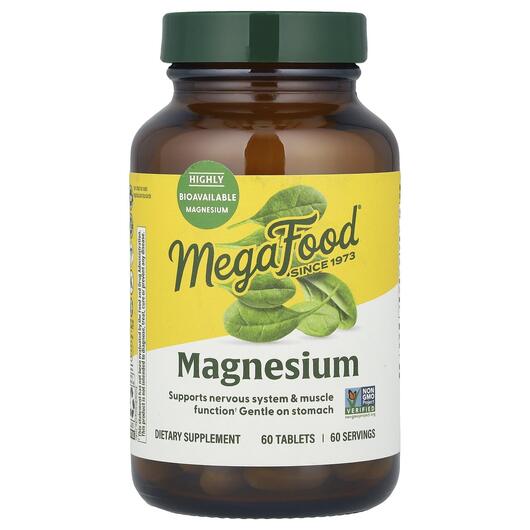 Основне фото товара MegaFood, Magnesium, Магній, 60 таблеток