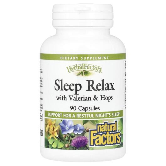 Основне фото товара Sleep Relax with Valerian & Hops, Валеріана та Хміль, 90 капс