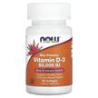 Фото товару NOW, Vitamin D-3 50000 IU, Вітамін D3, 50 капсул