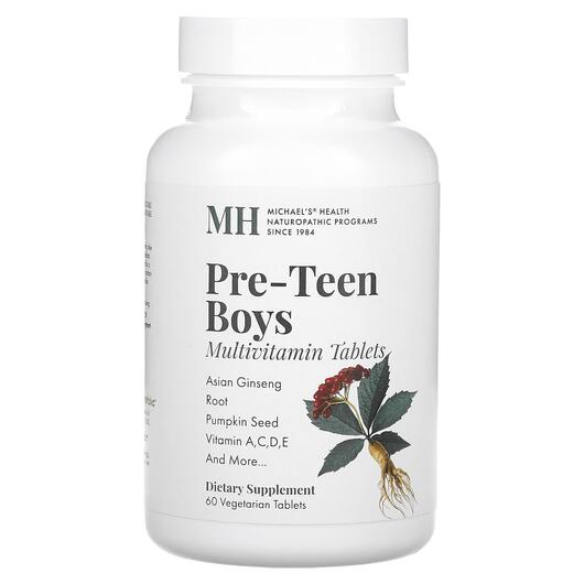 Основне фото товара Pre-Teen Boys Multivitamin, Вітаміни для підлітків, 60 таблеток