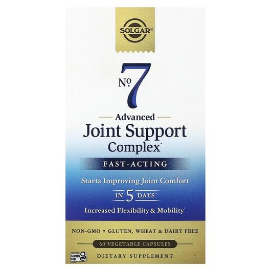 Основне фото товара No.7 Joint Support & Comfort, Підтримка суглобів, 60 капсул