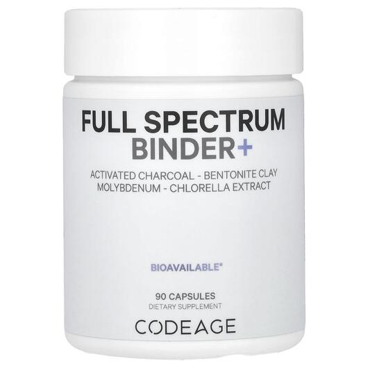 Основне фото товара CodeAge, Binder + Full Spectrum, Детокс та очищення, 90 капсул