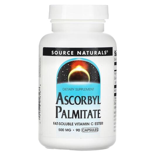 Основне фото товара Ascorbyl Palmitate 500 mg 90, Ascorbyl Palmitate 500 mg, 90 капсу