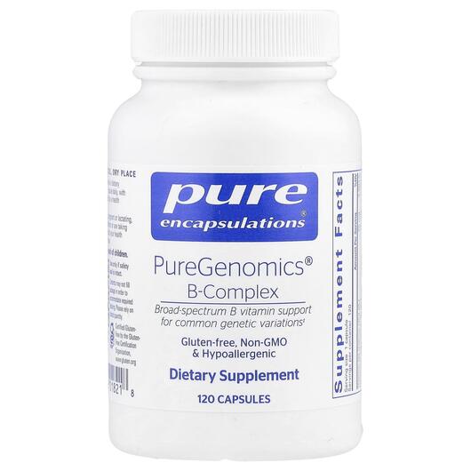 Основне фото товара PureGenomics B-Complex, B-комплекс, 120 капсул