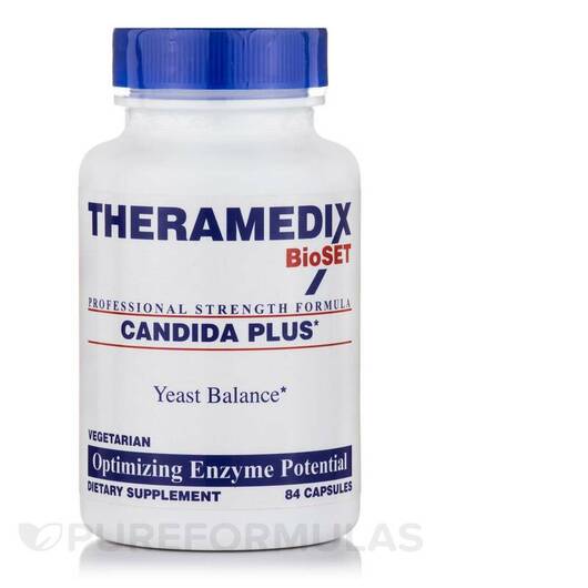 Основне фото товара Theramedix, Candida Plus, Підтримка Кандиди, 84 капсул