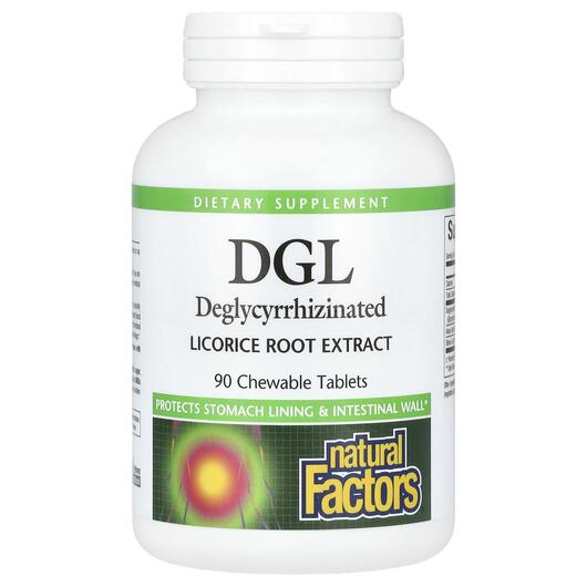 Основне фото товара DGL Deglycyrrhizinated Licorice Root Extract, Лакриця, 90 таблето
