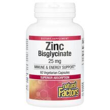 Цинк Бісгліцинат Zinc Bisglycinate 25 mg Natural