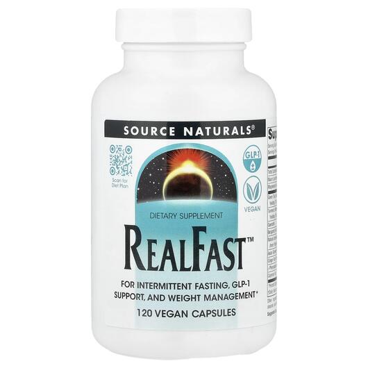 Основне фото товара Source Naturals, RealFast, Жироспалювачі, 120 капсул