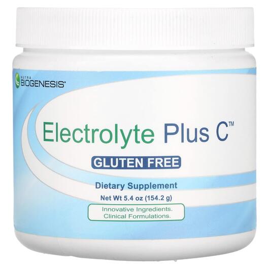 Основне фото товара Nutra BioGenesis, Electrolyte Plus C, Електроліти, 154.2 г