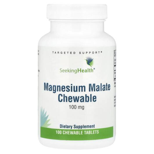 Основне фото товара Magnesium Malate Chewable 100 mg, Магній Малат, 100 таблеток