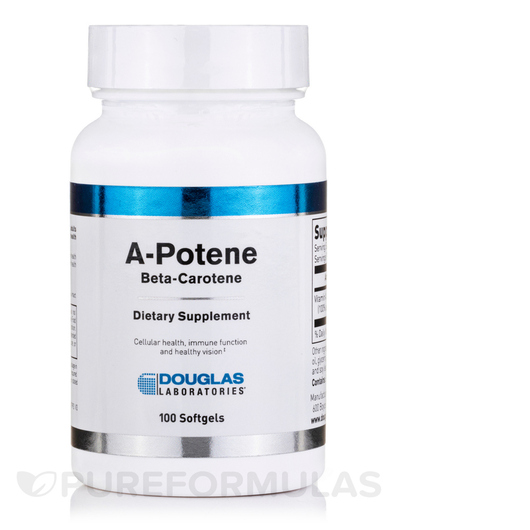 Основне фото товара A-Potene Beta Carotene, Вітамін А Ретінол, 100 капсул