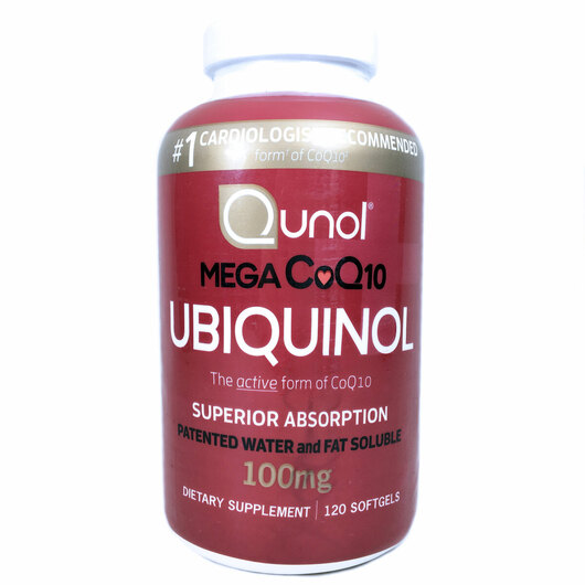 Основне фото товара Qunol, Mega Ubiquinol, Мега Убіхінол, 120 капсул