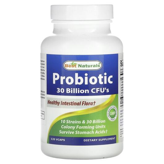 Основне фото товара Best Naturals, Probiotic 30 Billion CFU's, Пробіотики, 120 к