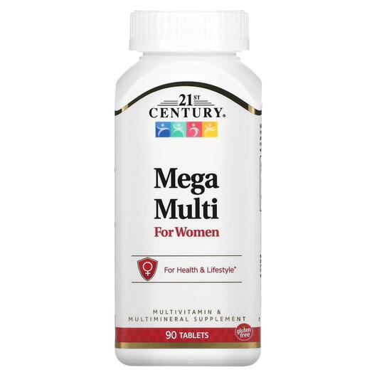 Основне фото товара Mega Multi For Women, Мультивітаміни для жінок, 90 таблеток