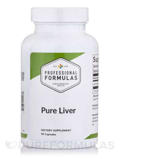 Основне фото товара Professional Formulas, Pure Liver, Підтримка печінки, 90 капсул
