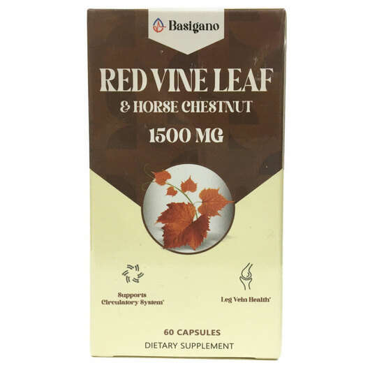 Основне фото товара Red Vine Leaf 1500 mg, Листя червоного винограду, 60 капсул