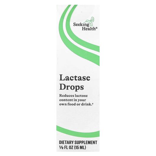 Основне фото товара Seeking Health, Lactase Drops, Фермент Лактаза, 15 мл