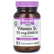 Bluebonnet Nutrition, Vitamin D3 5000 IU, Витамин D3, 60 капсул