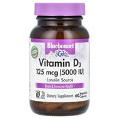 Vitamin D3 5000 IU Витамин D3 Bluebonnet Nutrition