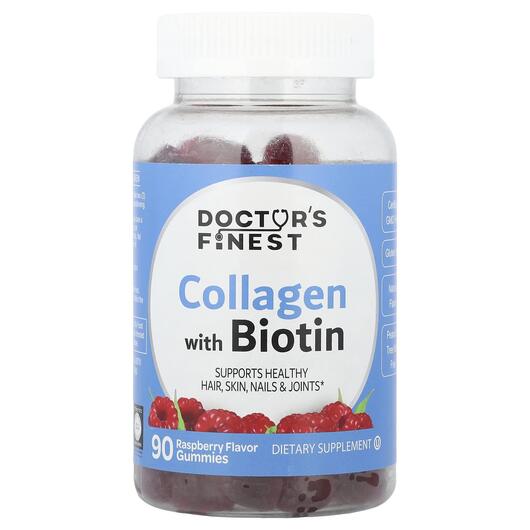 Основное фото товара Коллаген, Collagen & Biotin Raspberry, 90 таблеток