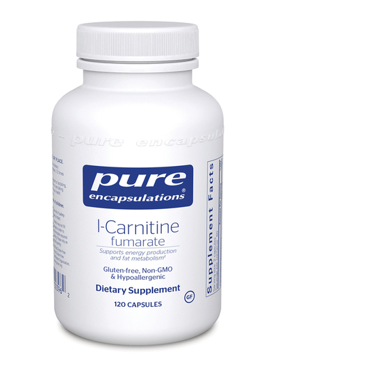 Основне фото товара Pure Encapsulations, L-Carnitine Fumarate, L-Карнітин, 120 капсул