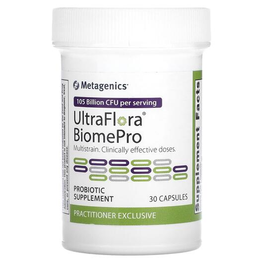 Основне фото товара Metagenics, UltraFlora BiomePro, Пробіотики, 30 капсул
